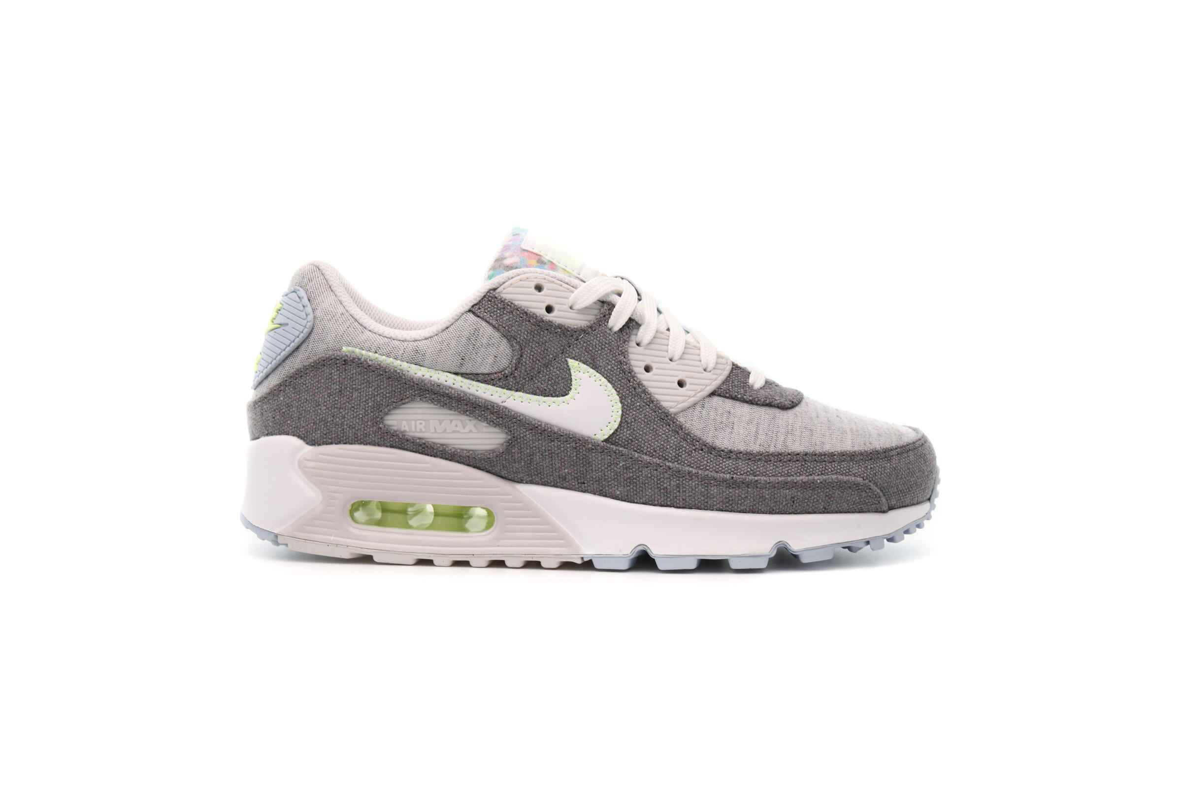 ナイキ メンズ エアマックス９０ Nike Air Max 90 NRG Recycled Canvas スニーカー Vast Grey/White/Barely Volt Nike AIR MAX 90 NRG 